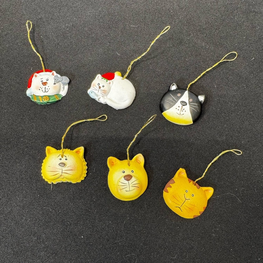 MINI CAT CHRISTMAS TREE ORNAMENTS 1" HOME DECOR